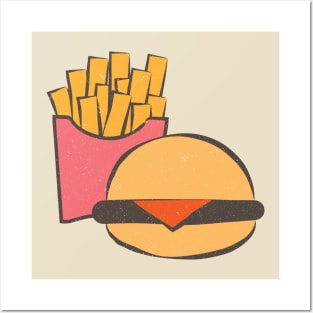 Burger and Fries Posters and Art